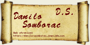 Danilo Somborac vizit kartica